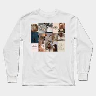 self care aesthetic collage Long Sleeve T-Shirt